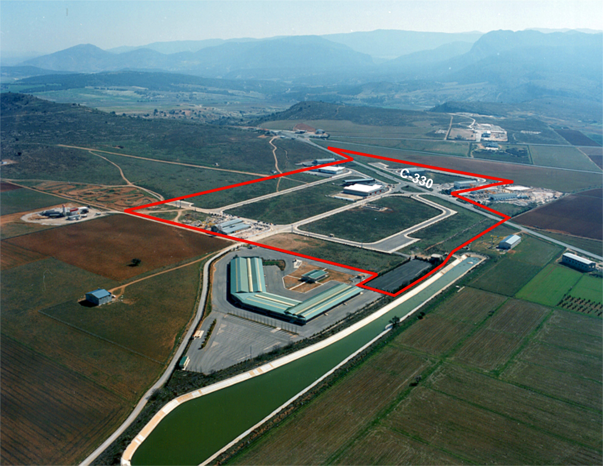Foto aérea de la actuación