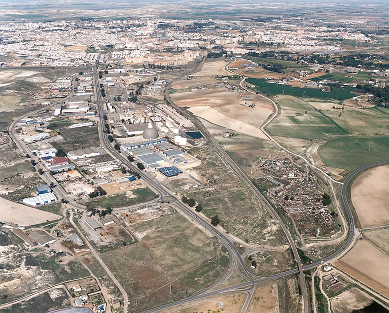 Foto aérea de la actuación