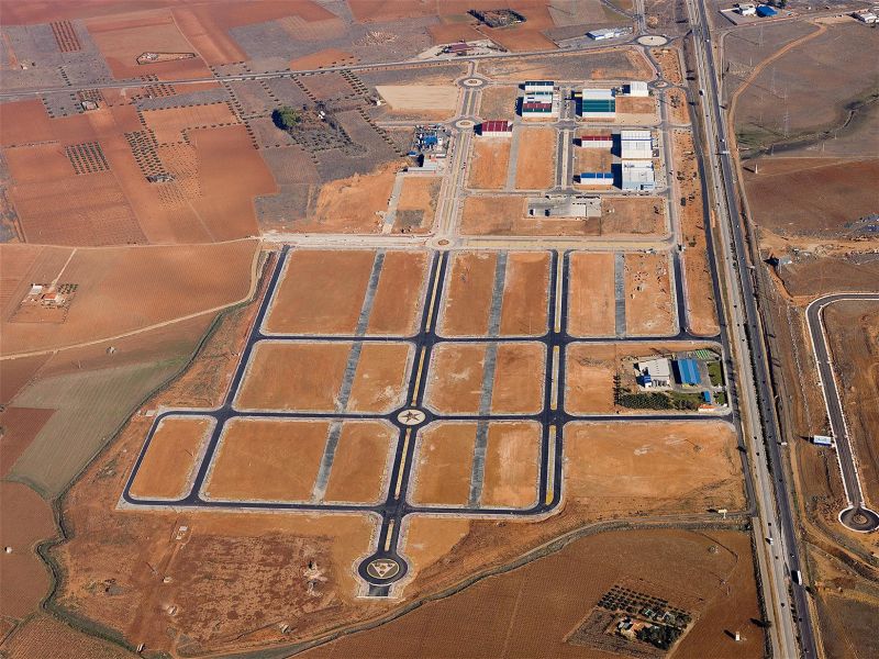 Foto aérea de la actuación