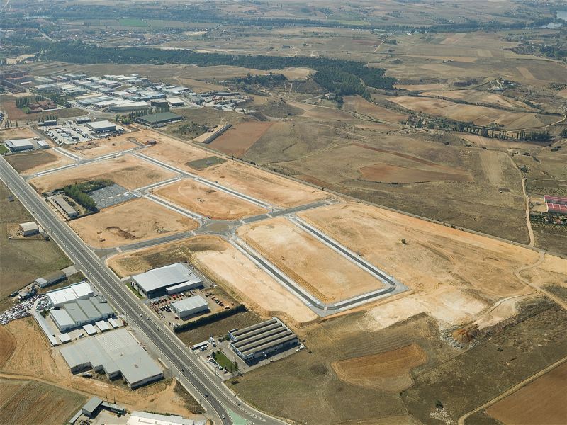Foto aérea de la actuación