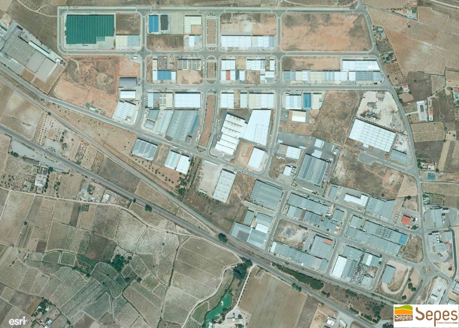 Foto aérea de la actuación