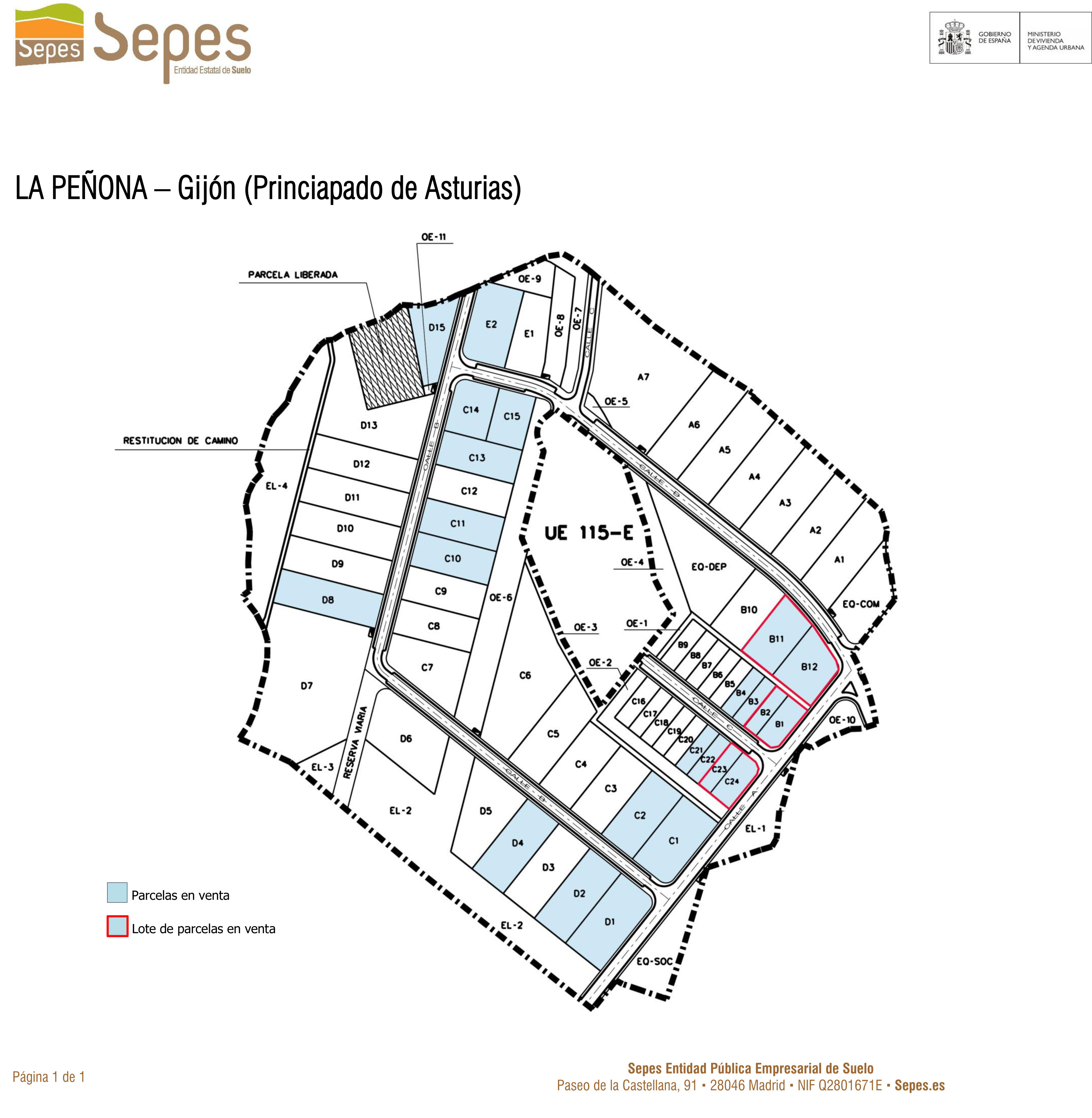 Plano de la actuación