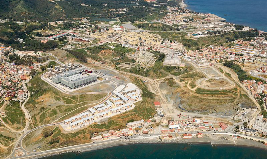 Foto aérea de la actuación