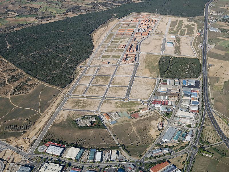 Foto aérea de la actuación