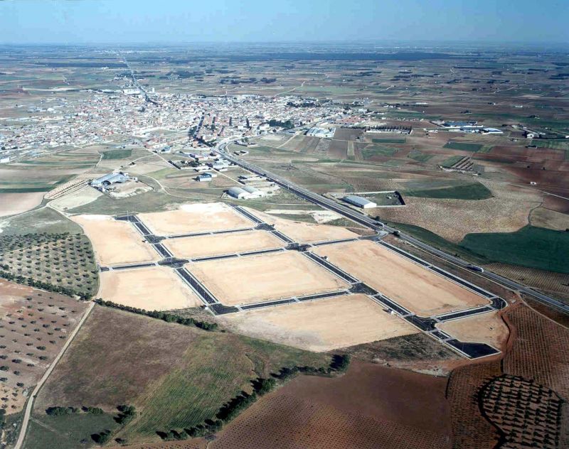 Foto aérea de la actuación