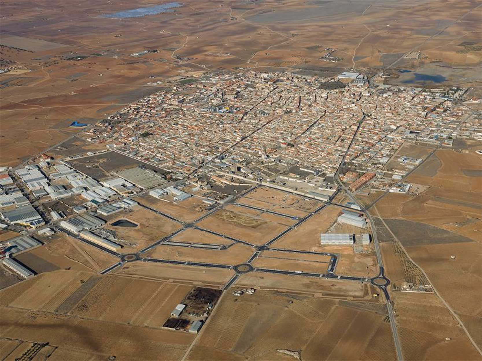 Foto aérea de la actuación