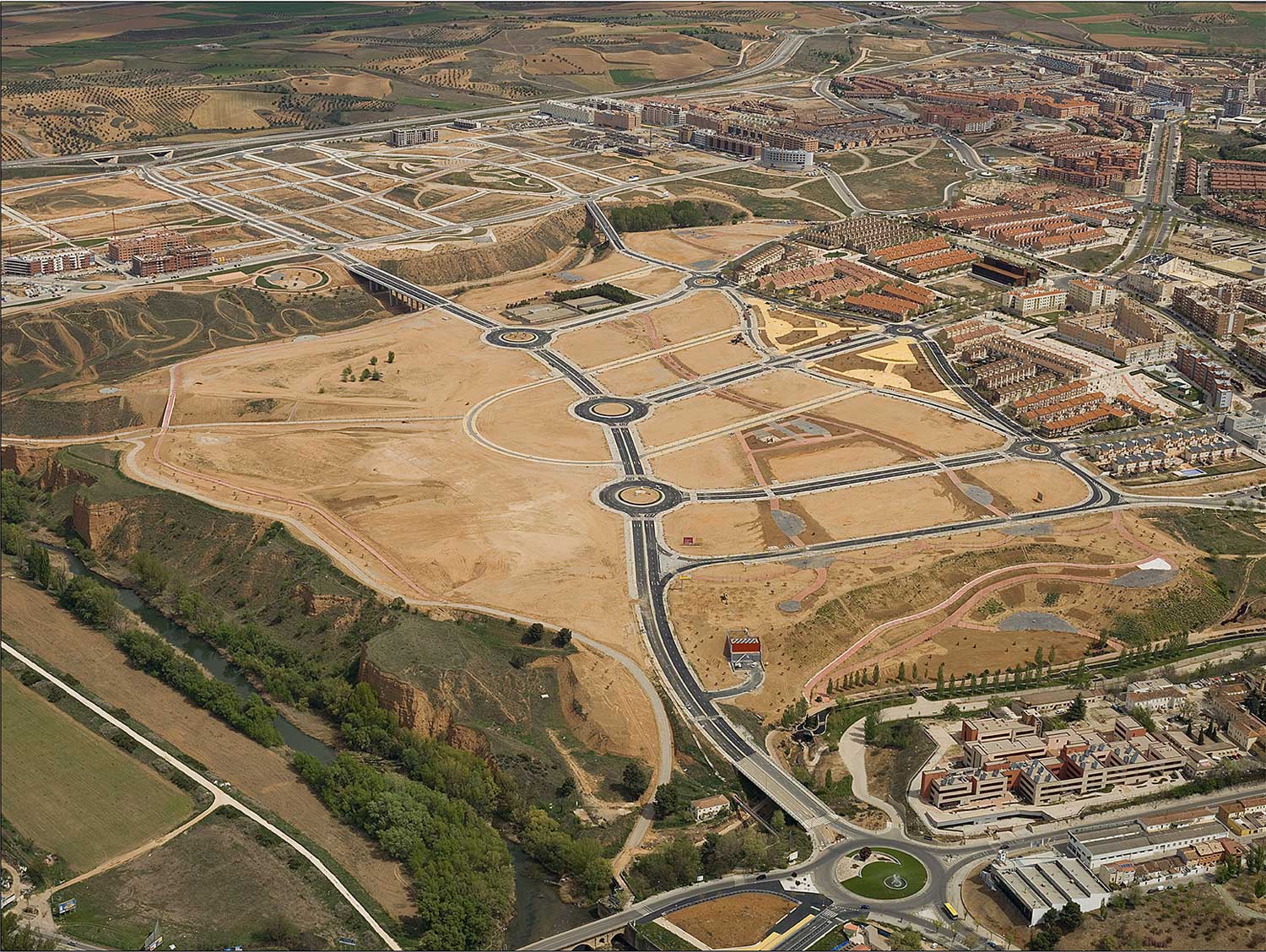 Foto aérea de la actuación